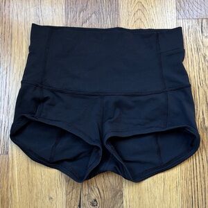lululemon athletica Black High-Waisted Shorts
